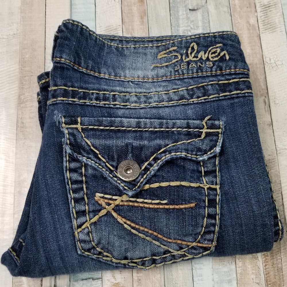 Silver Mckenzie Capri Jeans